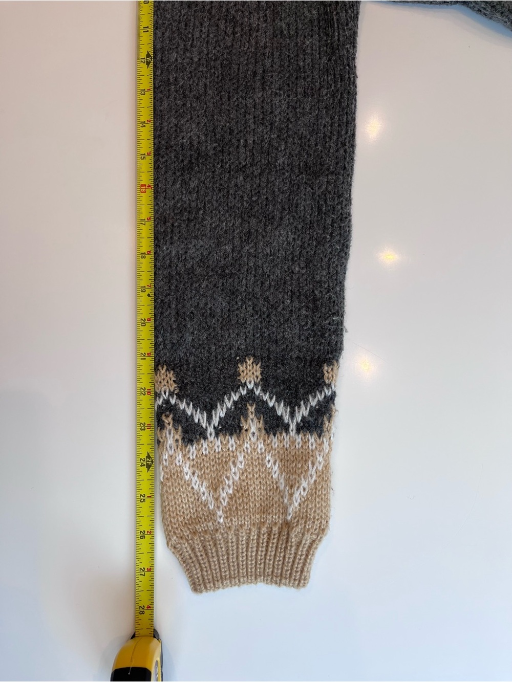 Cozy Nordic 100% Mohair Fair Isle Knit Sweater - Picture 5 of 7
